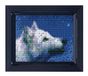 Pixel P31302 Mozaïek geschenkverpakking wolf, pixel afbeelding met kader, zeer eenvoudig insteeksysteem, geen strijken of lijmen, steentjes van bio-plastic