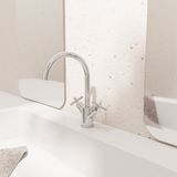 Steinberg 250 Wastafelkraan met waste, chroom