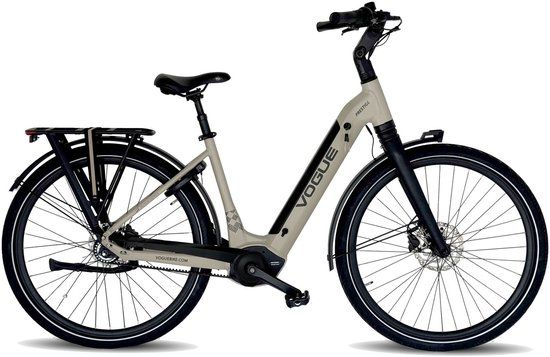 Vogue Bikes VOGUE Prestige Belt-Drive - Elektrische Fiets - 28 inch - 250W motor - Actieradius tot 100 km - 7 versnellingen - 522Wh accu - Fashion Grey
