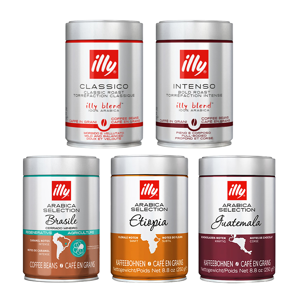 illy Proefpakket - illy 100% Arabica Blends - 1,25 KG Koffiebonen