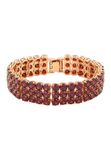 NAEMI Armband Rose Gold Red Kristal