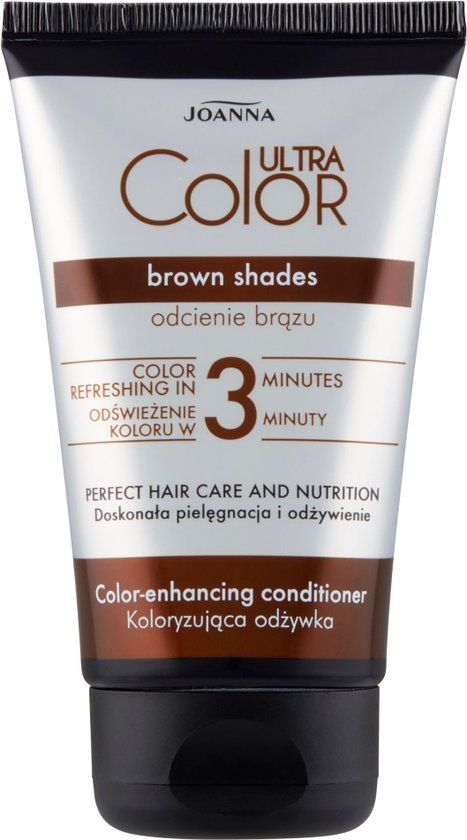 Joanna Ultra Color, haarkleur verdiepende 3 minuten conditioner, bruine tinten, 100ml