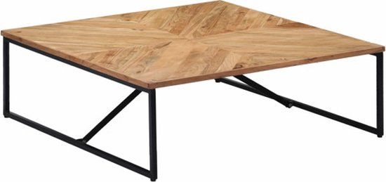 vidaXL Salontafel 110x110x36 cm Massief Acaciahout