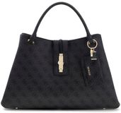 GUESS Yvonne Girlfriend Carryall Coal Logo Schoudertas Dames Donkergrijs