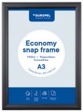 Europel Economy Kliklijst – Posterlijst – A3 – 29,7 x 42 cm – 25mm – Aluminium – Zwart