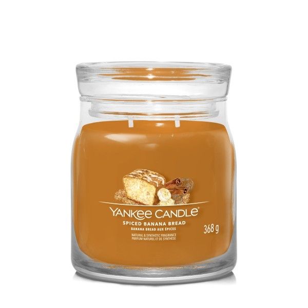 Yankee Candle Spiced Banana Bread Cylinder Candle - Brown - 50 Hours