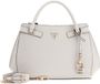 GUESS Serenova Girlfriend Satchel Handtas Schoudertas Cream White