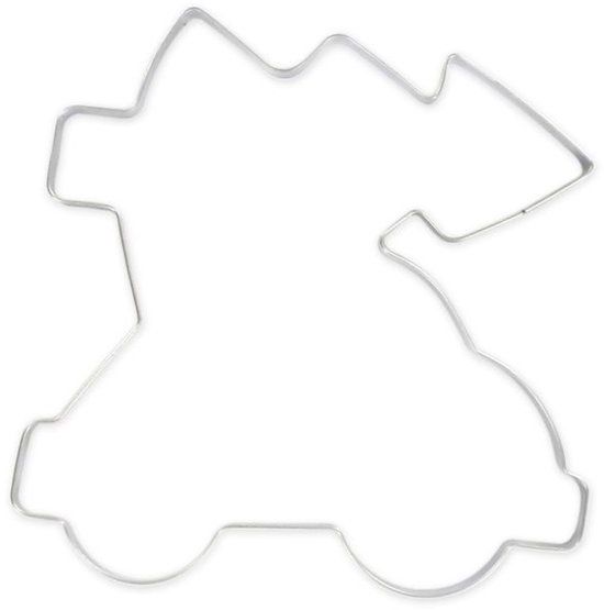 Zenker Kerstuitsteker in de vorm van een liggende kerstboom op een auto