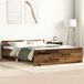 Maison Exclusive - Cadre de lit sans matelas, aspect bois vieilli, dimensions 140x200 cm, en panneaux de particules