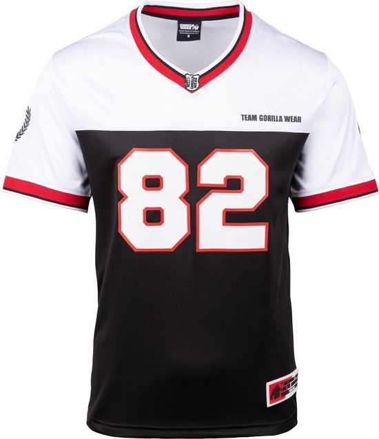 Gorilla Wear Trenton Football Jersey - Zwart/Wit - 4XL