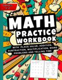 Math Workbook Grades 1-2: Place Value, Addition, Subtraction, Multiplication, Word Problems And Telling Time (Practice Workbook for Ages 6–8)