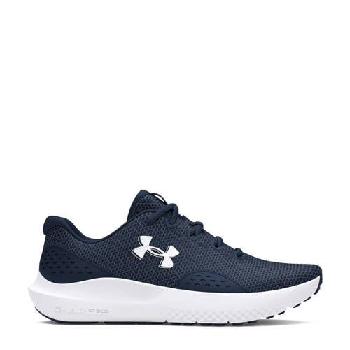 Under Armour Charged Surge 4 hardloopschoenen donkereblauw/wit