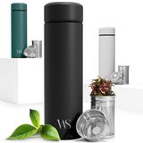 Wilford & Sons Thermosfles Thee - Vruchte Infuser 450 ml, BPA-Vrij, RVS Lekvrij Geïsoleerd