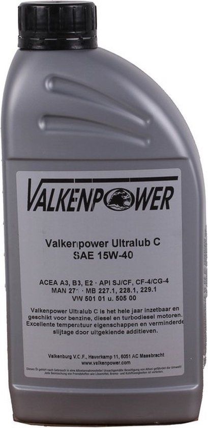 Valkenpower Motorolie Ultralub C SAE 15W-40 1L