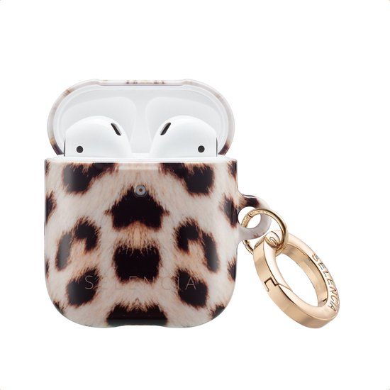 Selencia Case - Hoesje geschikt voor AirPods 1 / 2 - Wild Leo