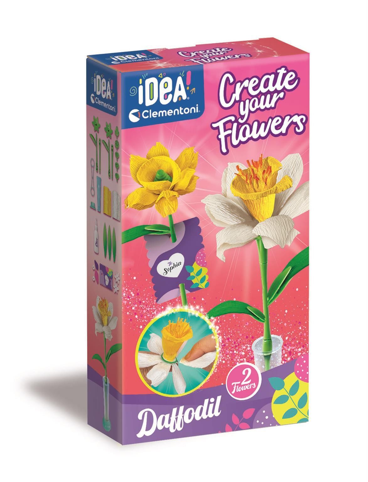 Clementoni iDea - Geurende bloemen maken - Narcis - vanaf 8 jaar - 2 stuks