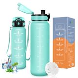 Vikaster Drinkfles, 500 ml, BPA-vrij, voor sport, fitnessstudio, hardlopen, kinderen, fietsen