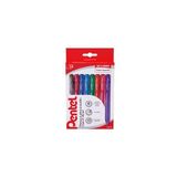 Pentel BX440 Feel-it Wow balpen, 1,0 mm, 8 kleuren