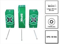 SPAX IN.FORCE Kozijnschroef 8,0 x 450 mm 50 Stk. Torx T-STAR Plus T40 Vollgewinde Zylinderkopf WIROX CUT Bohrspitze