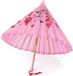 Bristol Novelty Silk Parasol With Wooden Handle (Pink)