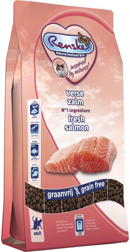 Renske Super Premium Adult Verse Zalm Kattenvoer - 6 kg - Graanvrij