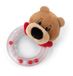 Rammelring FC Bayern Rammelring met rammelaar Beer Berni 14cm rood
