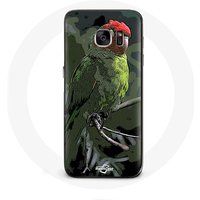 Maniacase Etui voor Samsung Galaxy S7 Pionus Papegaai Rood Groen
