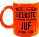 Bellatio Decorations Bol Mok / Beker - Neon Oranje - 330 ml