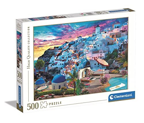 Clementoni Collection-Greece View-500 puzzel voor volwassenen, Made in Italy, meerkleurig, 35149