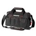 WORKPRO W081020A gereedschapstas met brede opening, gesloten bovenkant, zwart, 12 inch