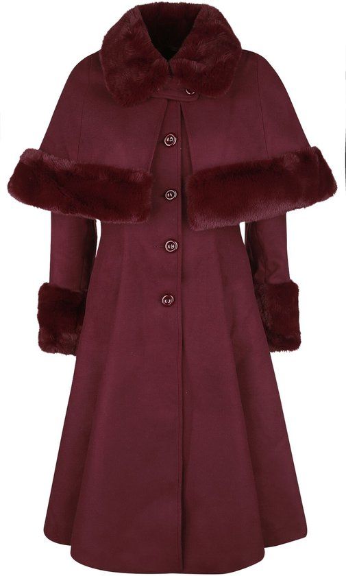 Hell Bunny Capulet Dames Lange jassen - rood - XXL
