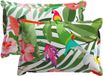 vidaXL - Taie d'oreiller - 2 pièces - Bois - Multicolore - 50 x 80 cm - Polyester