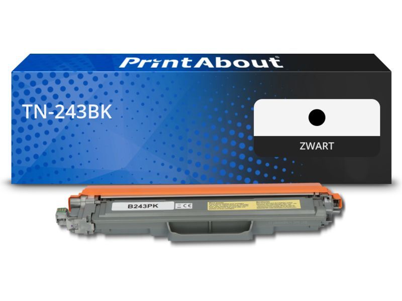 PrintAbout Toner TN-243BK Zwart geschikt voor Brother
