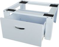 Respekta® Wasmachine verhoger met lade - Wit - Stalen frame