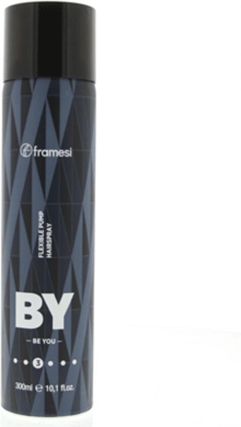 Framesi BY Finish Flexible Pump Hairspray 300ml By Be You Flexible Pump Hairspray is een haarspray die werkt zonder het gebruik van gas