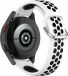By Qubix - Siliconen Smartwatch Bandje voor Garmin Vivoactive 4 / 4L - 22mm - Wit/Zwart