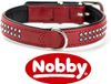 Nobby Halsband Crystal met 2 rijen Swarovski elementen, rood, 42-47 cm