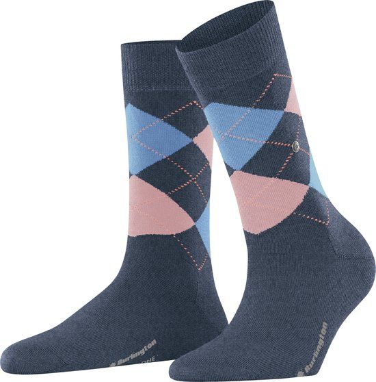 Burlington Marylebone Dames Sokken - Blauw - Maat 36-41