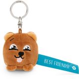 Sleutelhanger NICI sleutelhanger beer “Best Friends!” blauw 5cm