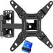 Support mural - TV - Convient pour 13-43 pouces - Pivotant (± 90°) - Inclinable (+8° - - 12°) TV - Support - Capacité de charge maximale jusqu'à 20 kg