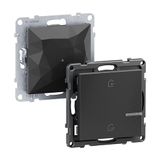 LEGRAND SEANO met Netatmo inbouwgateway, draadloze gateway, masterschakelaar "kommen/lopen", led-batterijstatus, 3V-batterij (8 jaar levensduur), wandzender, Smart Home-set, kleur: antraciet, 765930