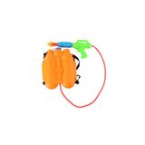 Eddy toys Waterpistool spuit - oranje - 32 cm - 2100 ml - met rugzak watertank - waterspuit - zomer speelgoed