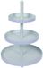 Merkloos Etagere 3-laags blauw-munt Ø25xH35cm