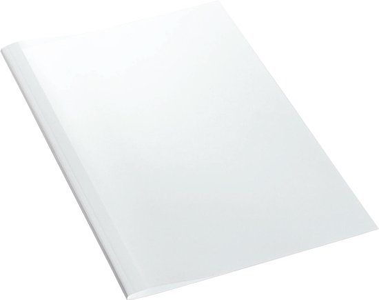 LEITZ thermobindmappen linnenstructuur, A4, 1,5 mm, wit, 25 stuks