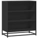 vidaXL Dressoir 68x35x76 cm bewerkt hout en metaal zwart