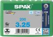 Spax Spaanplaatschroef RVS PK 3.0 x 25 - 200 stuks