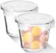 Famanu – Glazen meal prep kommen set 2 – vershouddozen voor koelkast, oven en magnetron, BPA-vrij