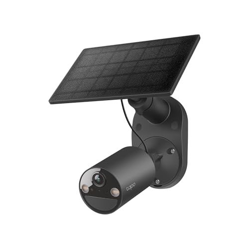 Tapo C411 Wifi-cameraset voor buiten, werkt op zonne-energie, 2K 3 MP, batterij 6400 mAh tot 180 dagen na één keer opladen, nachtzicht in kleur, alarm met bewegingsdetectie, IP65