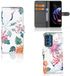 B2Ctelecom Motorola Edge 20 Pro Telefoonhoesje met Pasjes Bird Flowers