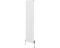 Monster Group BV Radiateur ovale + robinetterie chromée TRV - blanc - 1800x360 mm
